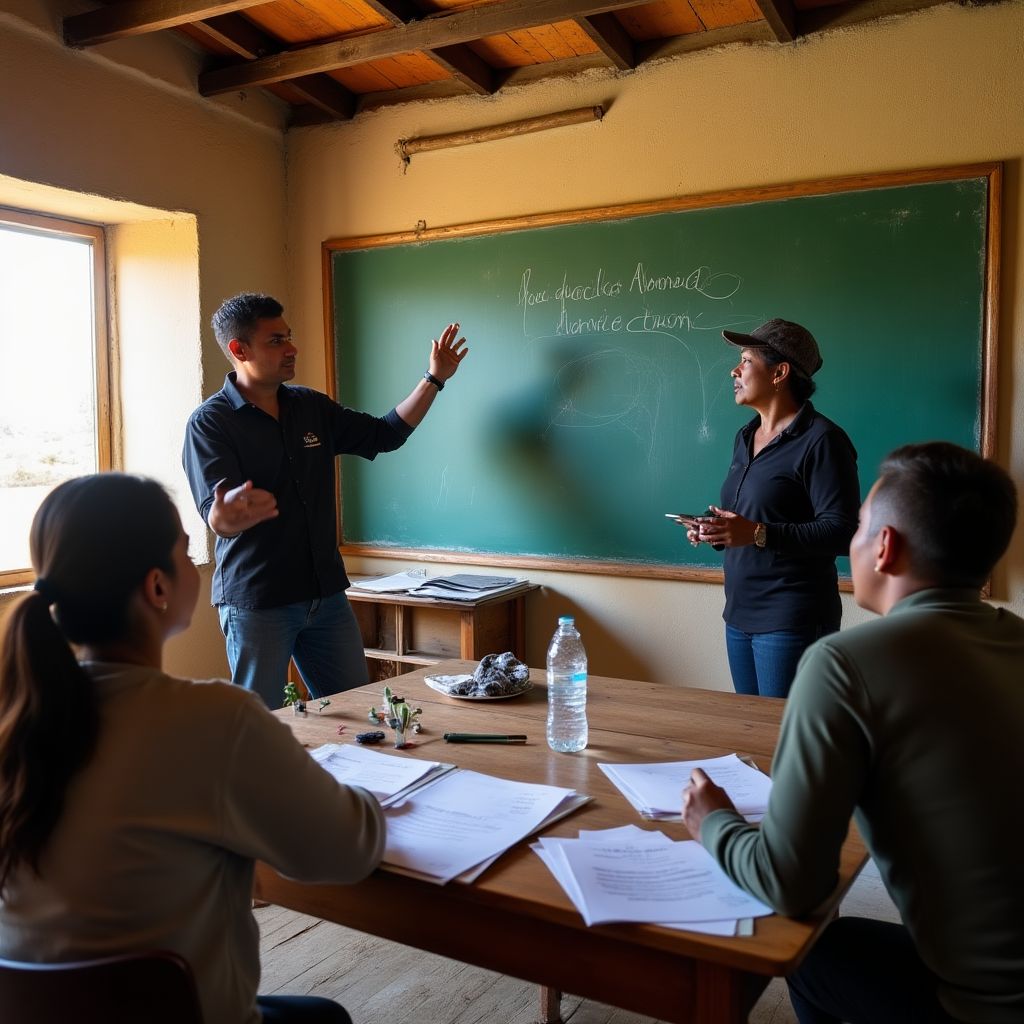 Taller con agricultores locales